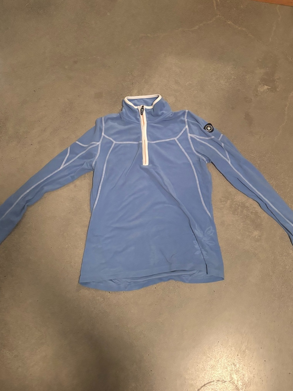 Women's Light Blue Long-Sleeve with Zip